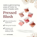 Paul & Joe Pressed Blush Palette Refill Only, Case Sold Separately, Oil-Absorbing Blush Powder, Bi-Color Face Blushes with Fitting Veil Powder, Light Beige and Light Pink, 01 Secret D'Or, 0.17 oz Infinity Warehouse