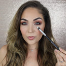 Kabuki Concealer Brush Under Eye - Beauty Junkees Mini Tapered Blending Makeup Brushes for Undereye Blender Buffer with Liquid Cream Powder Eyeshadow Cosmetics, Dense, Vegan Synthetic Beauty Junkees