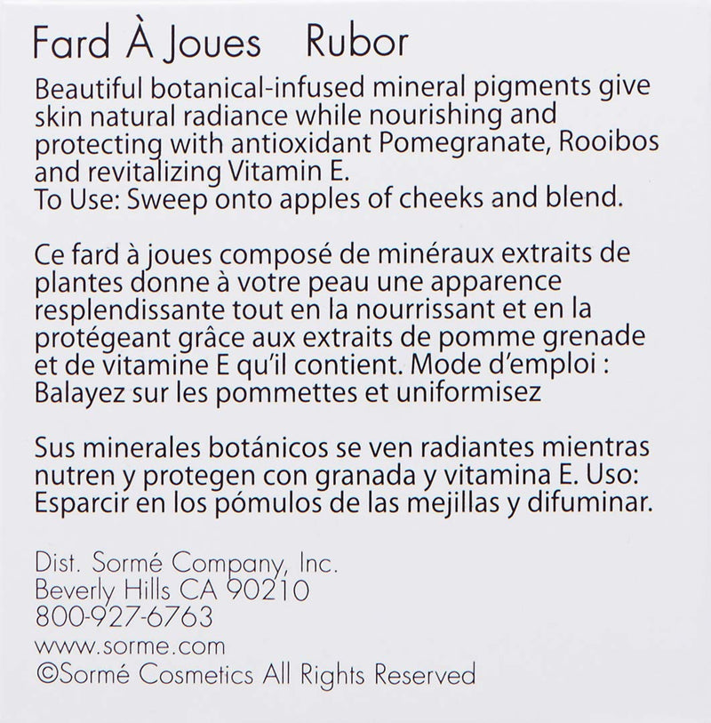 Sorme Cosmetics Mineral Botanicals Blush, Affinity SORMÉ