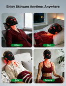 Medisana 3D Red Light Therapy Mask for Face, 336 LEDs Light Therapy Mask with 3 Modes - NIR 830nm, Red 630nm, Blue 415nm - Cordless & Rechargeable LED Face Mask for Home, Skincare Gifts for Women Mom Infinity Warehouse