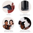 TEMPTU Air Intro Airbrush Makeup Kit: 9-Piece Set Includes Cordless Device, Refillable Makeup Cartridge, 3 Perfect Canvas Semi-Matte Foundations, Primer, Blush, Highlighter & Cleaner Infinity Warehouse