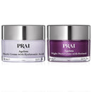 PRAI Beauty Ageless Day and Night Neck Creme Set | 1 Throat & Decolletage Day Creme and 1 Throat & Decolletage Night Creme | Skin Tightening Cream Set for Instantly Ageless Neck | 4.0 Oz Each Infinity Warehouse