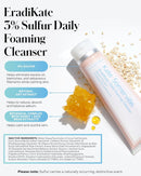 Kate Somerville EradiKate 3% Sulfur Daily Foaming Cleanser Acne Treatment – Clinically Formulated Medicated Face Wash Balances Skin & Cleans Pores, 4 Fl Oz Infinity Warehouse