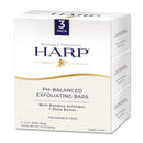 HARP pH-Balanced (5.0-6.0) Body Wash Bar. 100% Syndet. Protects Moisture Barrier For Sensitive, Dry or Irritated skin. + Shea Butter/Borage Oil. Non-Comedogenic. FRAGRANCE FREE Infinity Warehouse