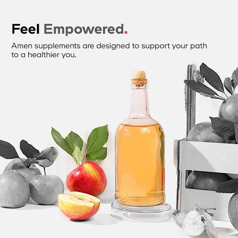 Amen Vitamin D, K2 & Zinc, Cholecalciferol D3 5000 IU, Organic Whole Food Blend with Apple, Blueberry, Cranberry, Elderberry Powder Fruits, Vegan Supplement, D3 K2 Vitamins, Non-GMO - 60 Capsules Infinity Warehouse