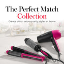 REVLON Perfect Match Flat Iron - Hair Curler and Hair Straightener, with Triple Oil-Infused Ceramic Plates to Reduce Damage, Restore Natural Moisture and Shine Infinity Warehouse