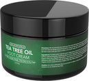 USA Naturals Tea Tree Oil Foot Cream - Foot Moisturizer and Foot Lotion for Dry Cracked Feet, Athletes Foot Treatment For Healthy Feet - Rapid Relief Heel Balm, Soothes Irritated Skin. USA Naturals