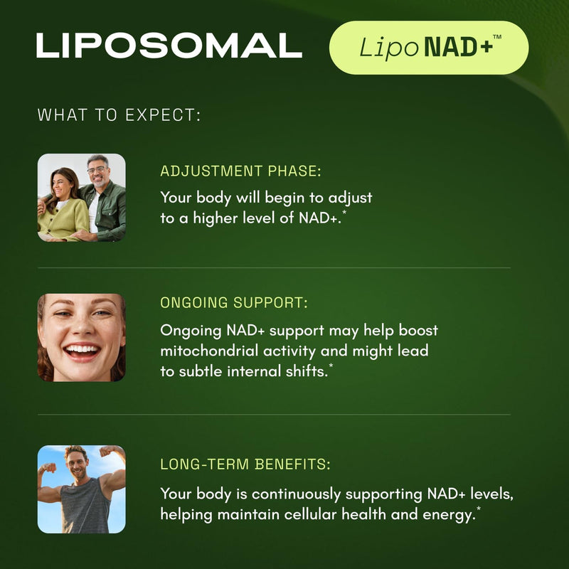 NMNH Supplement Alternative - Liposomal NAD CORE 250mg - 30-Day Supply - High Purity NAD Supplement for Healthy Aging, Energy - 60 Capsules Infinity Warehouse