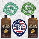 First Botany, Biotin Hair Growth Shampoo Conditioner Anti Hair Loss Thickening formula Collagen & Stem Cell For Hair Regrowth Anti Thinning Sulfate Free For Men Women Anti Dandruff Treatment 16 oz x2 Infinity Warehouse