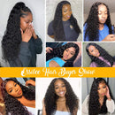 Ossilee Lace Front Wigs Human Hair for Black Women 150% Density Brazilian Water Wave Lace Front Wigs Wet and Wavy Human Hair Wigs Pre Plucked Hairline (20 Inch, water wave wig) Ossilee