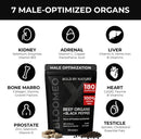 Beef Organ Supplement for Men | 100% Grass Fed Beef Liver Capsules with Bull Testicle, Prostate, Bone Marrow & More X: Ancestral Superfoods for Vital Energy, Immunity & Men’s Health, 180 ct Infinity Warehouse