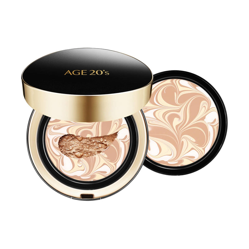 AGE 20's Signature Intense Full Coverage 71% Essence Cushion Foundation, Sunscreen Korean Makeup SPF 50+, Refill