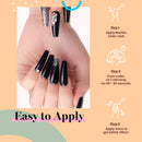 Beetles Black White Red Gel Nail Polish Set, Led Required Soak Off Gel Polish Kit, French Nail Manicure Kit DIY at Home beetles Gel Polish