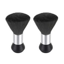 Vtrem 2 Pack Barber Brush Neck Duster Powder Duster Brush Neck Duster Brush for Hair Cutting Barber Accessories Brush Black Brown Barber Hair Brush Vtrem