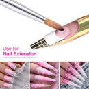 Beetles Acrylic Nail Brush Pure Kolinsky Hair Bristles Acrylic Nails Oval Crimped Shaped Nail Art Brush for Acrylic Powder and Poly Nail Extension Gel Manicure