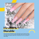 Beetles Poly Extension Gel Nail Kit, Clear Nail Builder Gel Pink Nude Poly Nail Enhancement Trial All-in-One French Kit with Mini Nail Lamp for Nail Art Starter Kit Best Valentines Day gifts beetles Gel Polish