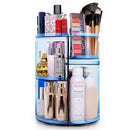 360 Rotating Makeup Organizer, Makeup Carousel Spinning Holder Storage Rack, Large Capacity Make up Caddy Shelf Cosmetics Organizer, Great for Countertop, Blue sanipoe