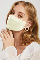 2 Layer Fashion Silk Face Masks Reusable for Women Washable Face Scarf Adjustable Bandanas Unisex,white Eaureum