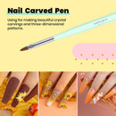 Beetles Nail Art Brushes Set Gel Polish Nail Art Design Pen Painting Tools with Nail Extension Gel Brush, Builder Gel Brush, Nail Art Liner Brush and Nail Dotting Pen for Salon at Home DIY Manicure beetles Gel Polish