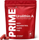 Urolithin A Supplement with NAD+, Resveratrol, CoQ10 & PQQ, High Potency 5-in-1 Longevity Formula, Mitochondrial Support for Healthy Aging, Energy & Muscle Strength, 120 Softgels - 2 Month Supply Infinity Warehouse