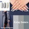 Beetles Elephantastic Elegant Gel Nail Polish Set - Soak Off Nail Gel Polish Nude Gray Glitter Series 6 Colors Gel Polish Kit Classic Nail Art Designs Gel Manicure Gift Set beetles Gel Polish Store