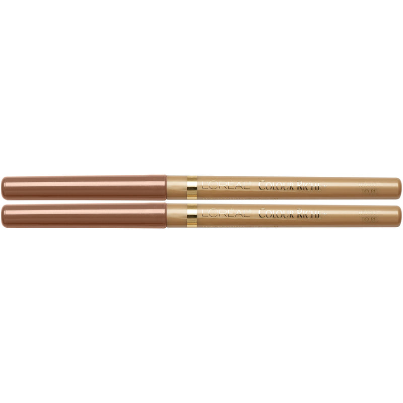 L'Oréal Paris Colour Riche Lip Liner, Toffee To Be, (2 Count) L'Oréal Paris