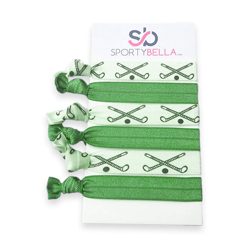 Sportybella Field Hockey Hair Accessories, Field Hockey Hair Ties, No Crease Field Hockey Hair Elastics Set, for Girl Field Hockey Players (Red) Sportybella