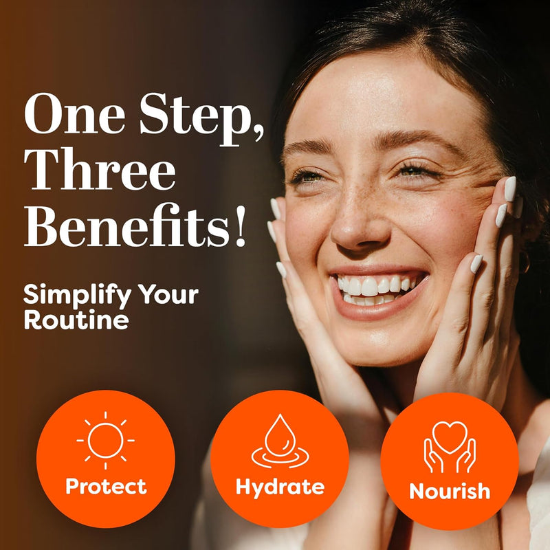 TruSkin SPF 30 Tinted Mineral Sunscreen Serum for Face - 1 fl oz | Universal Tinted | Lightweight Transparent Finish | Zinc Oxide | Vitamin C | Hyaluronic Acid | Ceramides | All Skin Types Infinity Warehouse