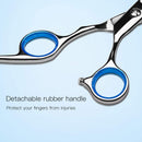 Hair Cutting Scissors Shears Professional Barber ULG 6.5 inch Hairdressing Regular Scissor Salon Razor Edge Hair Cutting Shear Japanese Stainless Steel with Detachable Finger Inserts ULG