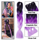 SEGO 24 Inch Ombre Jumbo Braiding Hair Jumbo Braid Hair Extensions African Long Jumbo Braids for Box Braids Crochet Hair High Temperature Synthetic Fiber 2 Tone Colored 1 Bundle Black/Dark Red SEGO