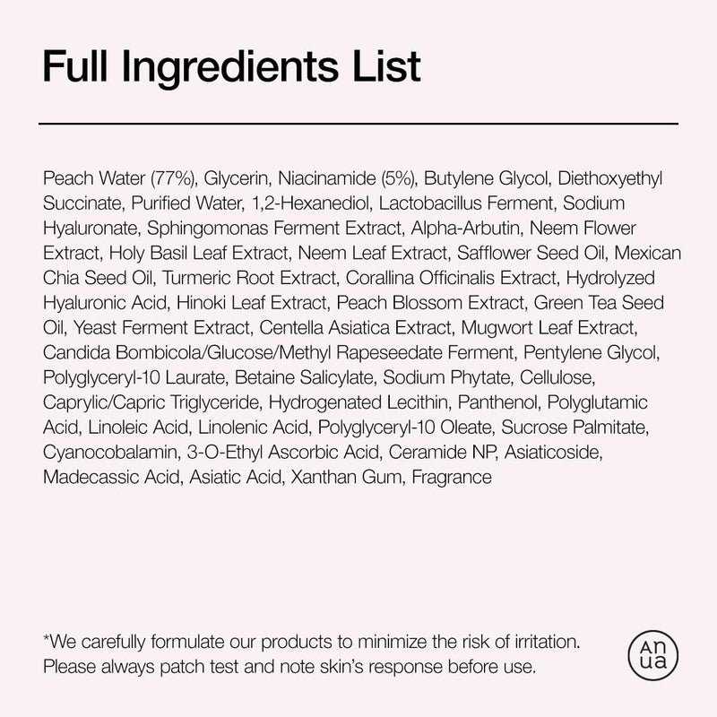 Anua Peach 70 Niacinamide Serum 30ml / brightening hydrating face serum/daily clean beauty (1.01 fl. oz.) Infinity Warehouse