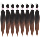 Braiding Hair Pre Stretched Ombre Expression Braiding Hair 20inch 8packs Senegalese Box Braids Professional Synthetic Fiber Crochet Hair Extensions(T1B/30) MIRRA'S MIRROR Store