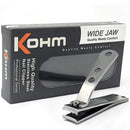 KOHM Nail Clippers for Thick Nails - Heavy-Duty, Stainless Steel, Tough, Professional Toenail Clippers w/ Built-in File - Nail Cutters for Seniors and Adults KOHM