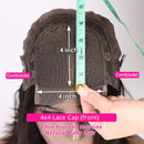 BLY Human Hair Wigs Lace Front 4x4 Closure Bob Wigs Body Wave Virgin Hair 14 Inch 150% Density Pre Plucked with Baby Hair Natural Color For Black Women BLY