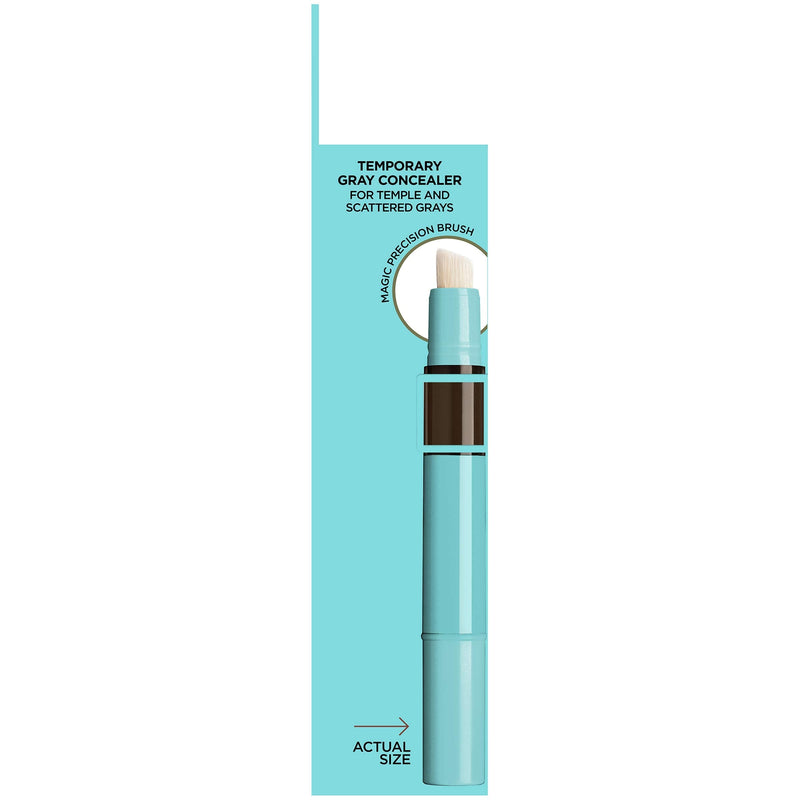 L'Oreal Paris Magic Root Precision Temporary Gray Hair Color Concealer Brush, 4 Dark Brown, 0.05 fl; oz. L'Oreal Paris