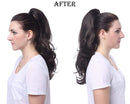 OneDor 20" Curly Synthetic Clip In Claw Drawstring Ponytail Hair Extension Synthetic Hairpiece 190g with a jaw/claw clip (R18/22) Onedor