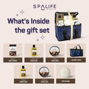 SpaLife Men's Sandalwood Luxury Spa Skincare Set - Complete Care Kit for Rugged Revitalization, Exfoliating Scrub - Bath and Body Collection for Cleansing, Moisturizing, and Rejuvenation Infinity Warehouse