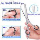 ESSOY Professional Thinning Shears Hair Cutting Teeth Scissors(6.5-Inches),Stainless Steel Haircut Scissor with Fine Adjustment Screw for Home Salon,Barber Hairdressing Scissor for Women Men Kids Essoy