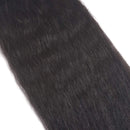 Odir Brazilian Kinky Straight Human Hair Bundles 1 Bundle 10 inch Unprocessed Yaki Straight Human Hair Weave Bundles Natural Color Odir