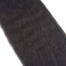 Odir 8A Brazilian Kinky Straight Human Hair Bundles 1 Bundle (18 Inch) Unprocessed Yaki Straight Human Hair Weave Bundles Natural Color Odir