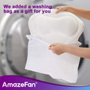 AmazeFan Luxury Bath Pillow, Ergonomic Bathtub Spa Pillow with 4D Air Mesh Technology and 6 Suction Cups, Helps Support Head, Back, Shoulder and Neck, Fits All Bathtub, Hot Tub and Home Spa AmazeFan