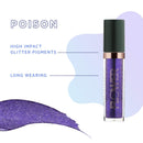 Flower Beauty Warrior Glitter Liquid Eyeshadow, Long-Lasting High-Impact Shimmer for Eyes, Cruelty-Free Makeup (Poison) FLOWER BEAUTY