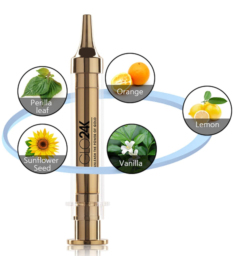 GLO24K Instant Facelift Cream with 24k Gold, Hyaluronic Acid, Peptides, and Vitamins. Value Pack of 3. A powerful non-invasive alternative to injections.