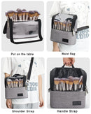 Makeup Brush Case Stand-up (gray, Small) TANTO