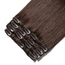Hairro Clip in Hair Extensions 100% Human Hair Thin