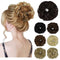 Messy Bun Hair Piece for Women Thick Updo Scrunchies Hair Extension Ponytail Hair Accessories Dark Brown OMGREAT