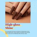 Beetles Gel Nail Polish Set 6 Colors Roasted Chestnuts Collection Chocolate Brown Gel Polish Kit Neutral Beige Khaki Gold Glitter Yellow Autumn Winter Gel Polish Nail Art Mani Christmas Gifts beetles Gel Polish