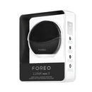 FOREO LUNA mini 3 Silicone Facial Cleansing Brush for All Skin Types Midnight, Ultra-hygienic, 30-sec Glow Boost Mode, 12 Intensities, 400 uses/USB Charge, App-connected, 2-year Warranty FOREO