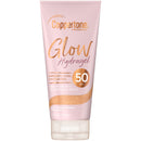Coppertone Glow Hydragel SPF 50 Sunscreen Lotion with Shimmer, Broad Spectrum UVA/UVB Protection, Water-Resistant, Non-Greasy, Free of Parabens, PABA, Phthalates, Oxybenzone, 4.5 Fl Oz Coppertone