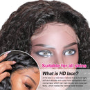 UNice Hair 5x5 HD Lace Closure Wig Human Hair for Black Women, 10A Brazilian Virgin Hair Jerry Curly Transparent Lace Closure Wigs Pre Plucked with Baby Hair 180% Density 20 inch UNICE Store